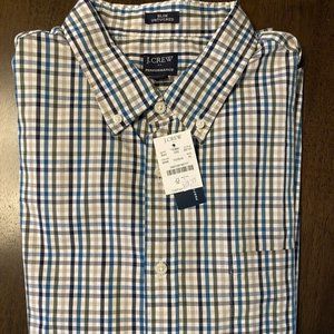 NWT JCrew J Crew Men's Long Sleeve Button Down up Casual Shirt XL NEW Slim Fit